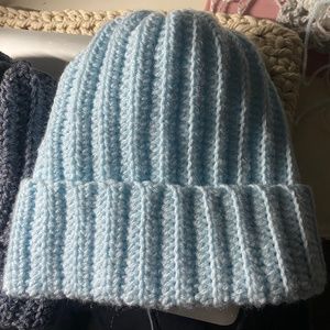 Crochet Beanie Light Blue